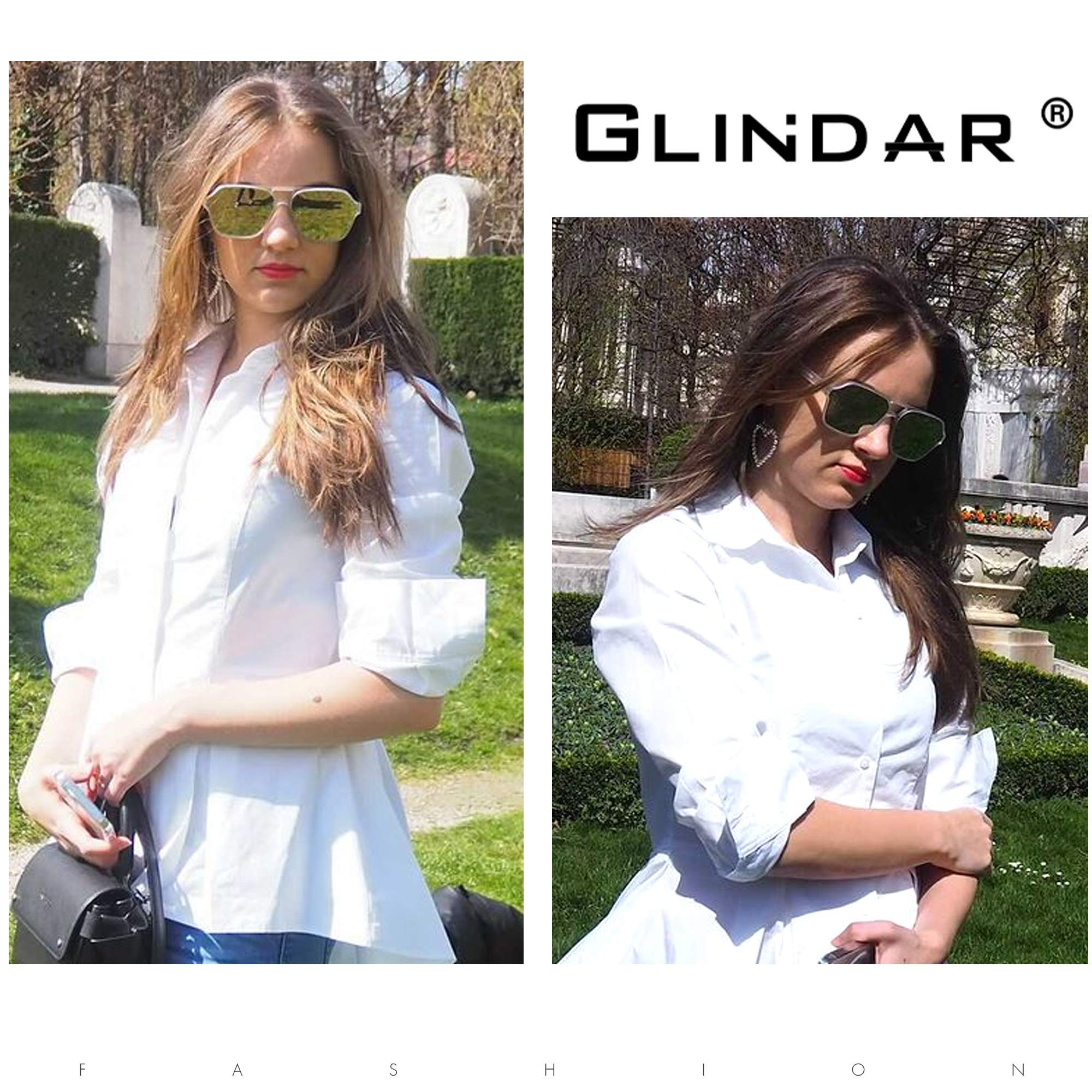 GLINDAR Classic Polarized Aviator Sunglasses for Men - Tortoise Frame & Blue Lenses - UV Protection, Fashion & Outdoor Activities (Driving, Beach, Travel)