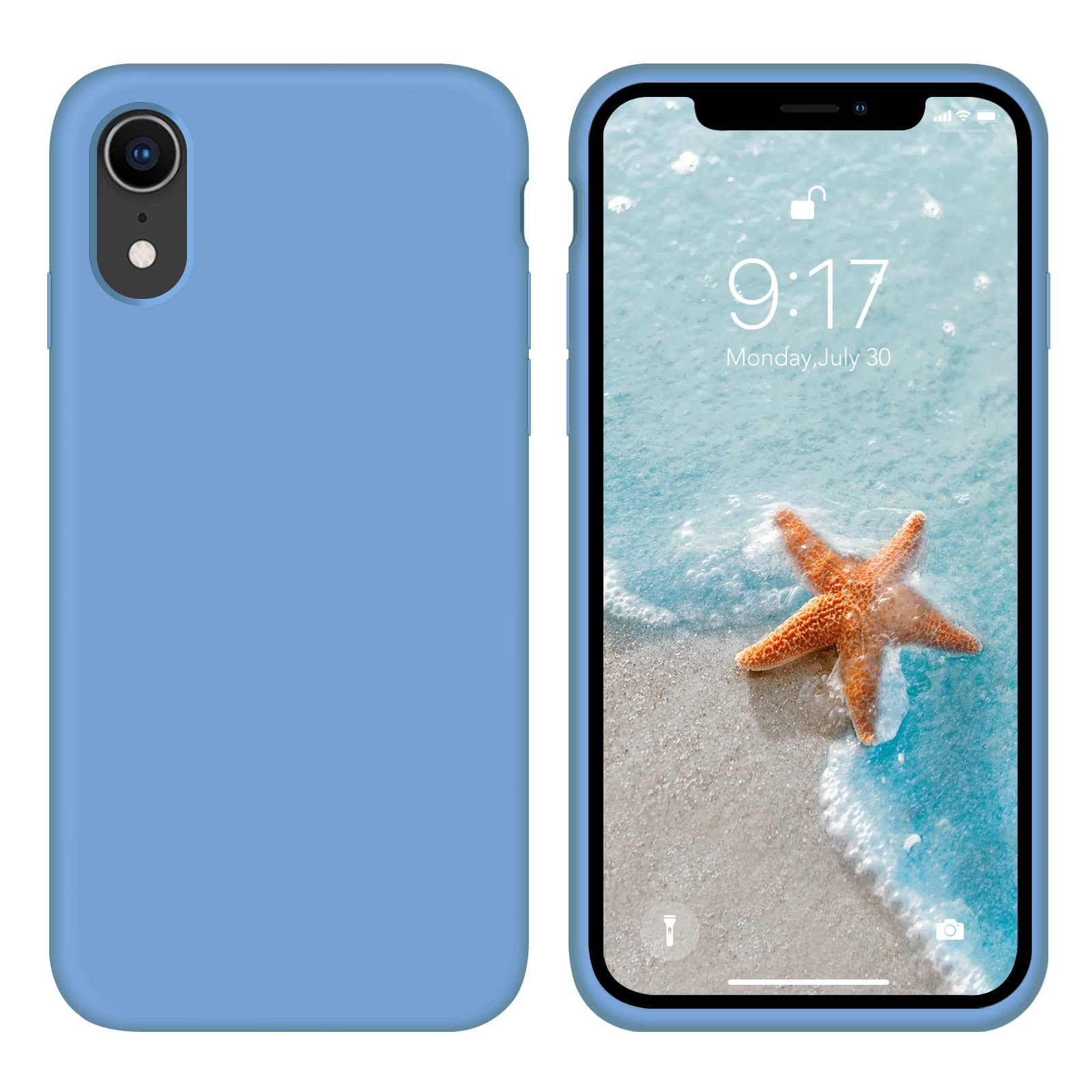Premium Liquid Silicone iPhone XR Case - Ultra Slim 6.1 Inch Shockproof Cover with Soft Microfiber Lining | Protective Phone Case for Everyday Use, Travel & Outdoor Activities