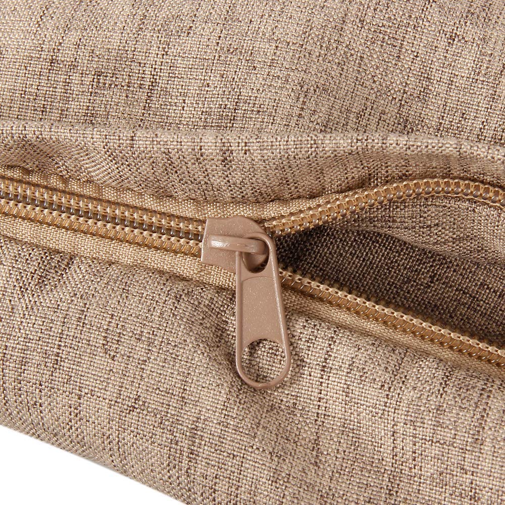 Large XL Brown Bean Bag Chair Cover (No Filler Included) - High Back Lounger Storage Sack for Adults & Kids - Durable Fabric Replacement Cover for Indoor, Outdoor, Game Room & Dorm Use