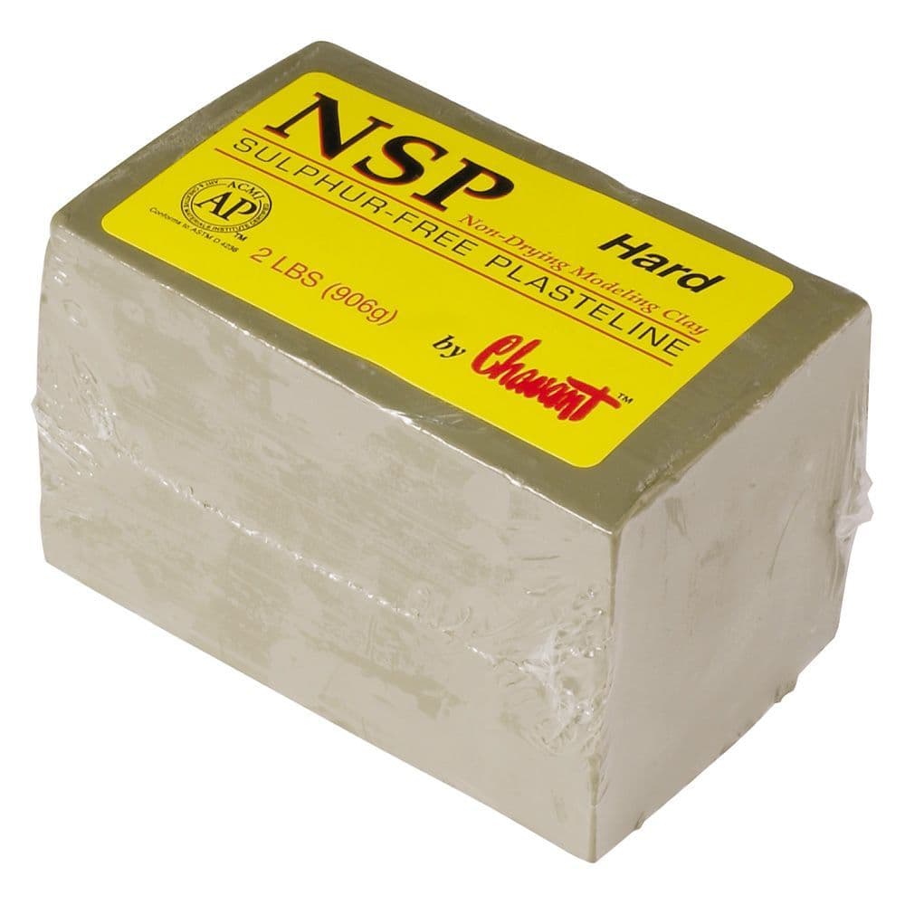 Chavant NSP Hard Modeling Clay (Green) - Professional Sculpting Clay for Artists, Designers & Hobbyists - Ideal for Prototyping, Figurines & 3D Art Projects