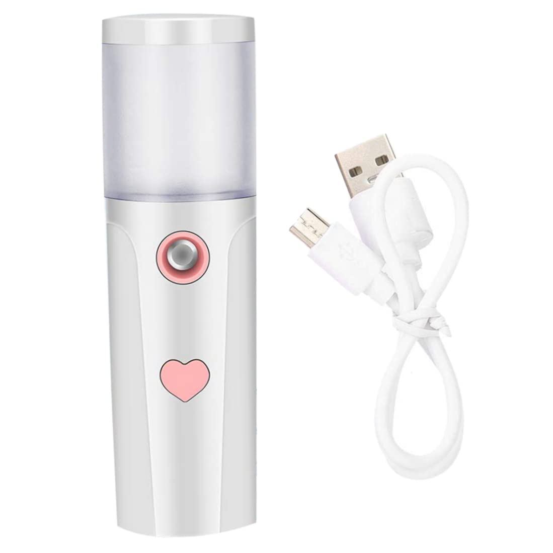 USB Rechargeable 27ml Facial Mist Sprayer & Face Steamer - Hydrating Skin Care Mister for Beauty Routine | Perfect for Home Spa, Travel & Daily Skincare