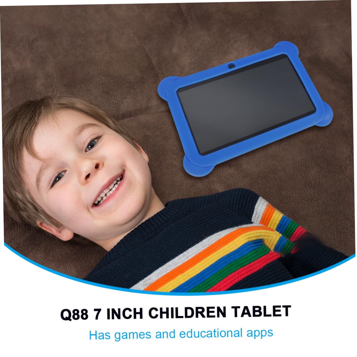 Uonlytech Kids Tablet - 7 Inch Android WiFi Learning Tablet for Children | Educational Games, Parental Control, Durable Design for Home & Travel Use