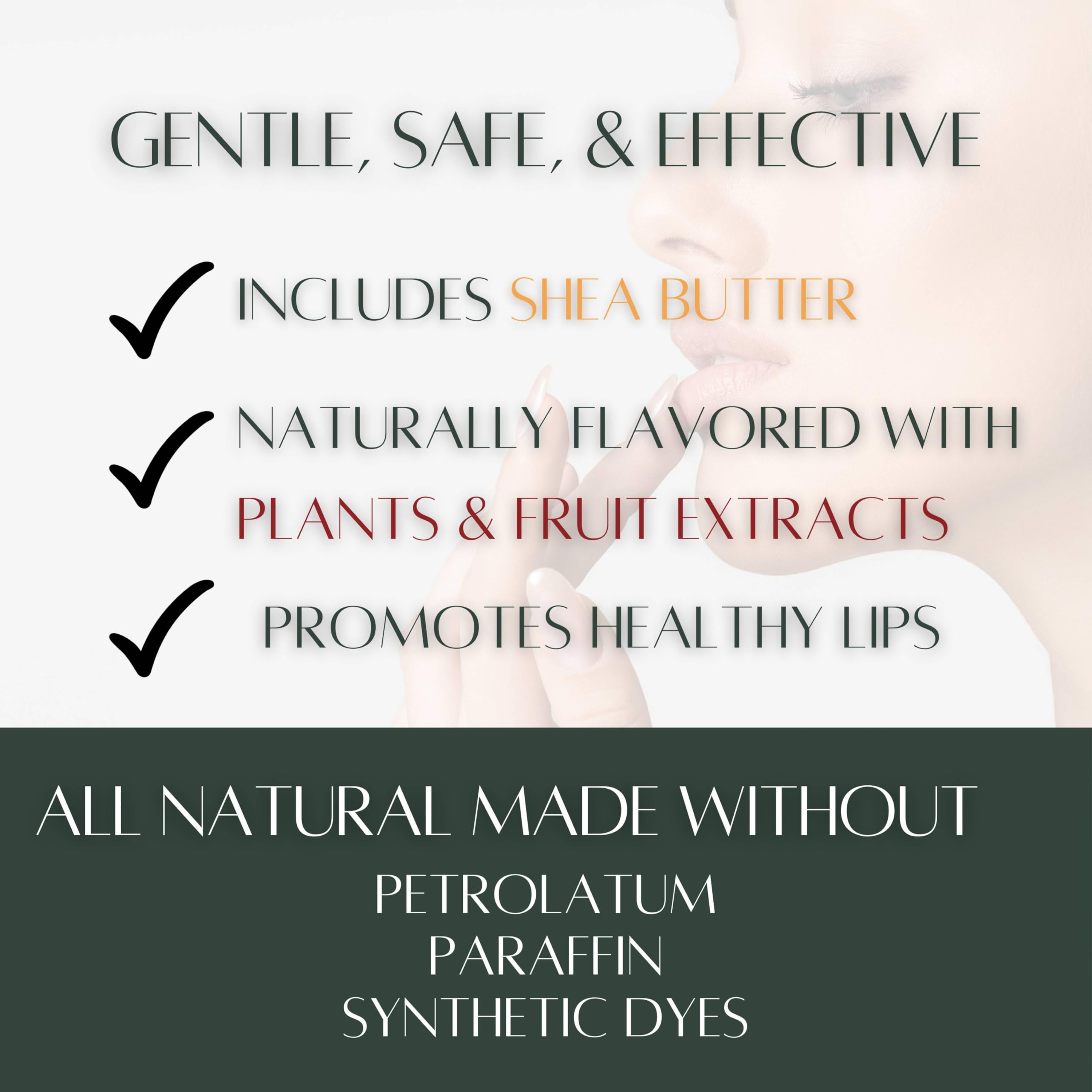 Organic Cotton Candy Flavored Lip Balm Pack of 5 - Moisturizing & Nourishing Lip Care for Dry Lips - Perfect for Winter, Travel & Daily Use