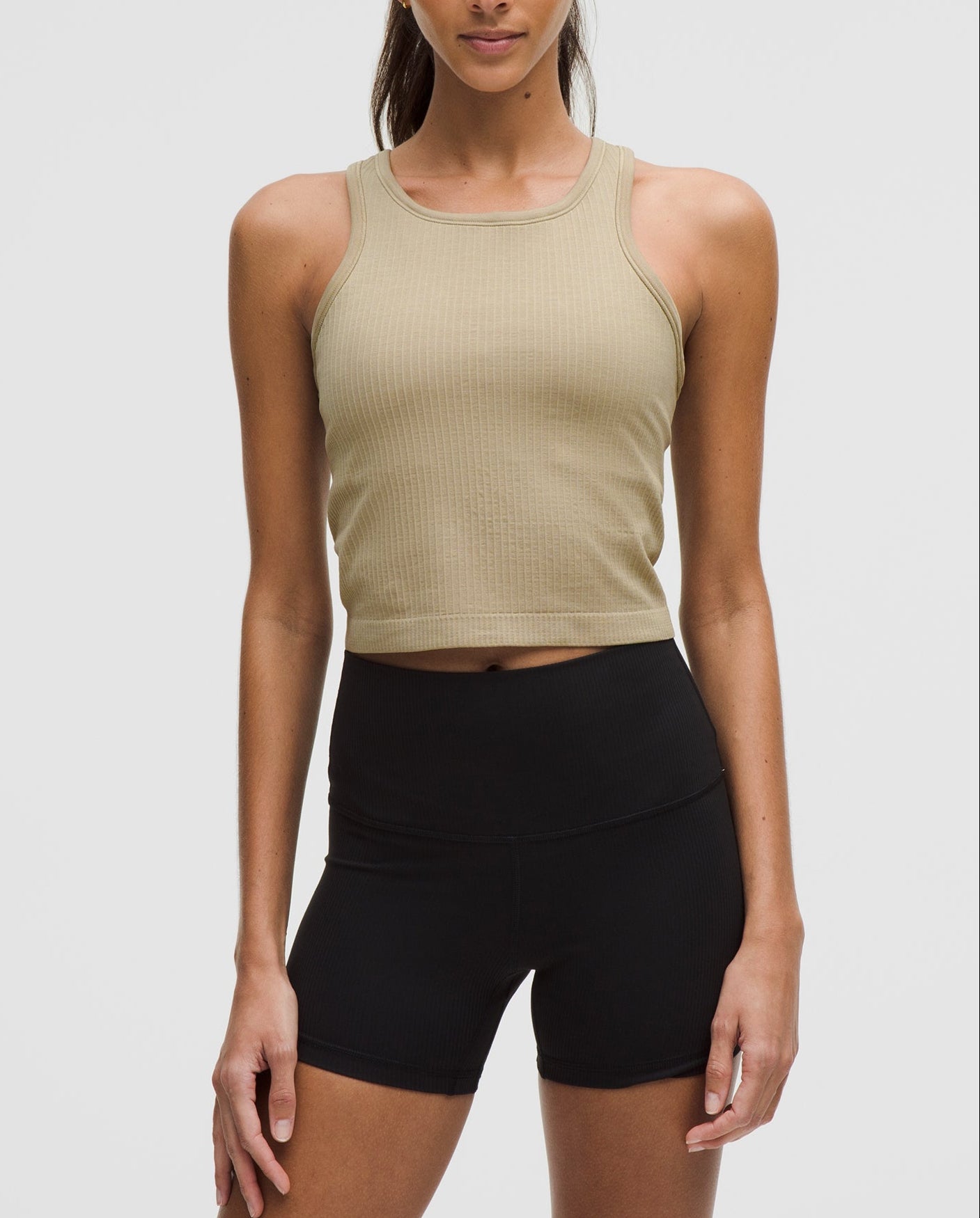 Lululemon Ebb to Street Cropped Racerback Tank Top for Women - Yoga, Workout & Gym Essential - Breathable & Stretchy Activewear for Running & Fitness