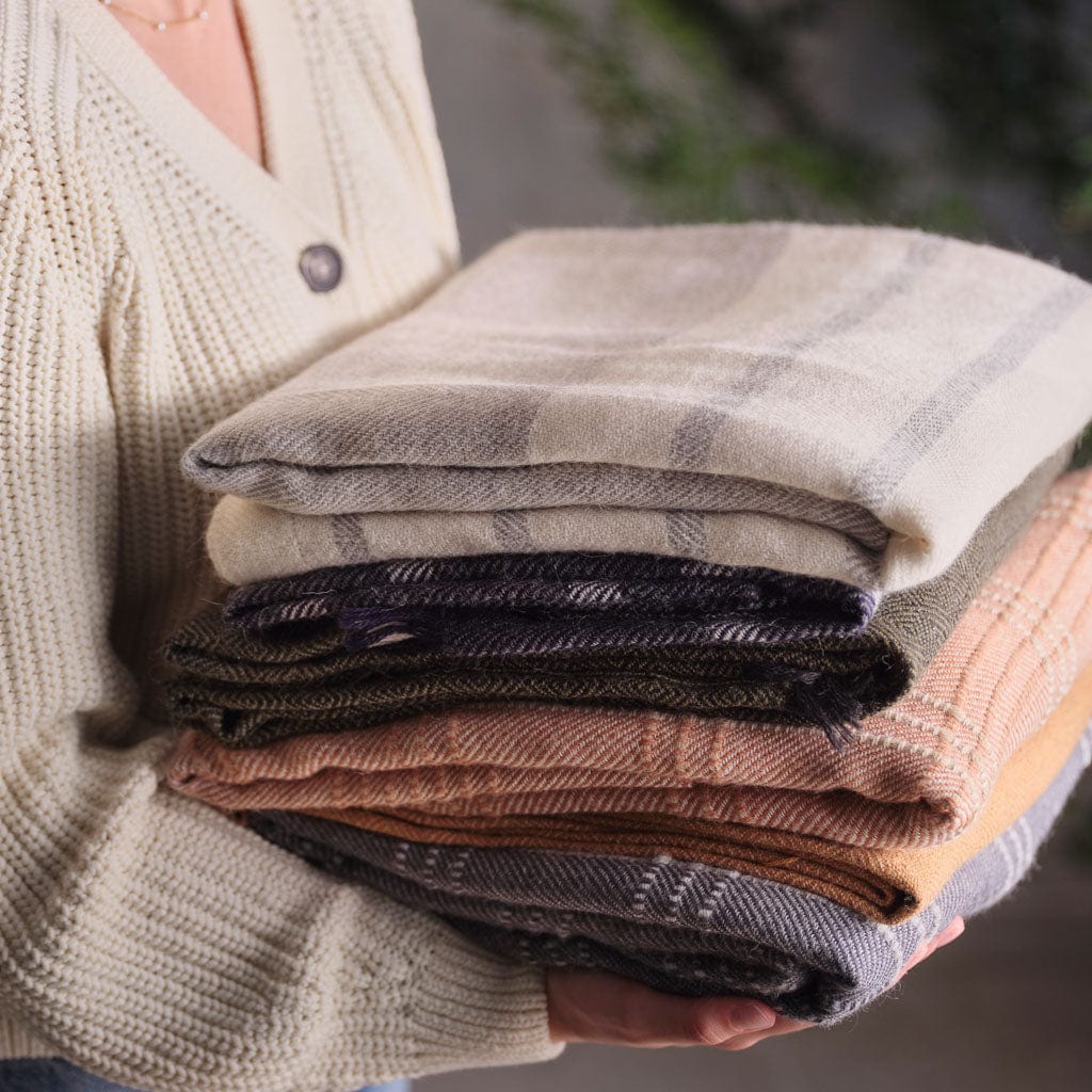 Premium Soft Adriano Alpaca Throw Blanket - Ultra Cozy Alpaca Wool Blanket for Bed, Couch & Travel - Warm Winter Throw for Home Decor, Gifts & Cold Weather Comfort