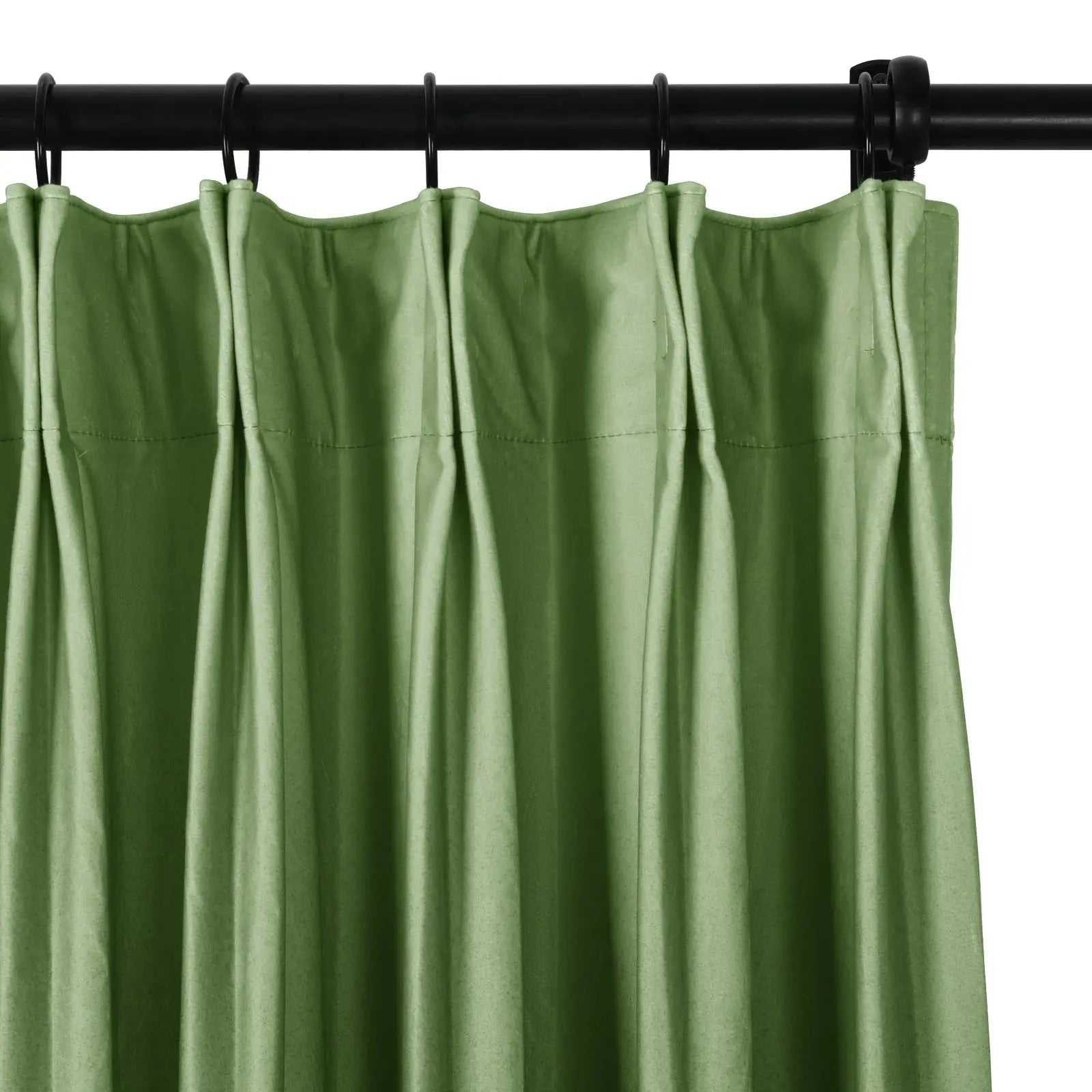 Amy Switzer Printed Velvet Pleated Curtains - Elegant Window Drapes for Living Room, Bedroom & Home Decor