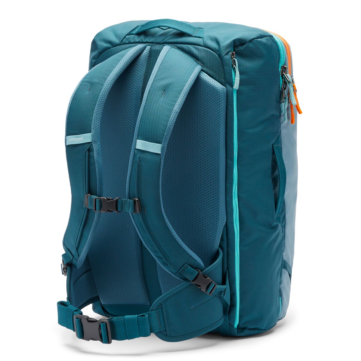 Cotopaxi Allpa 42L Travel Backpack - 42L Carry-On Backpack for Travel, Hiking & Adventure | Durable Water-Resistant Backpack | Blue Spruce/Abyss Color | Perfect for Air Travel, Camping & Outdoor Activities