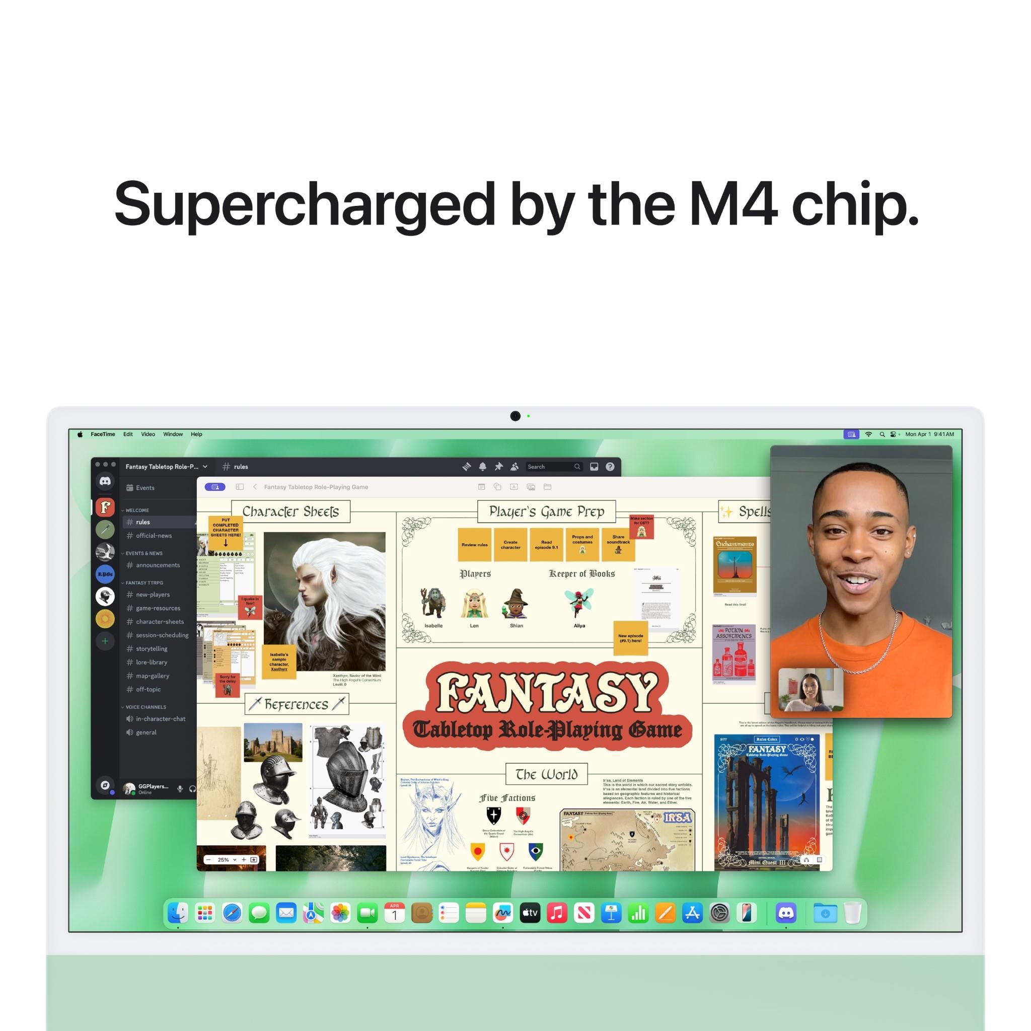 Apple iMac 24-inch with Retina 4.5K Display, M4 Chip (8-Core CPU), 256GB SSD in Green - 2024 Model | Perfect for Home Office, Graphic Design & Creative Work