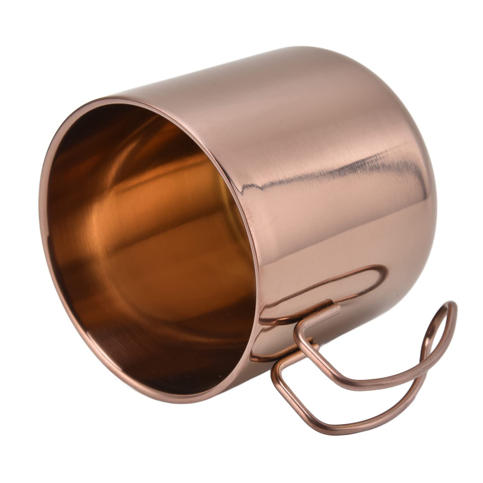 OUKENS 400ml Stainless Steel Coffee Mug with Wire Handle - Insulated Travel Mug for Hot & Cold Drinks - Perfect for Home, Office, Camping and Outdoor Use
