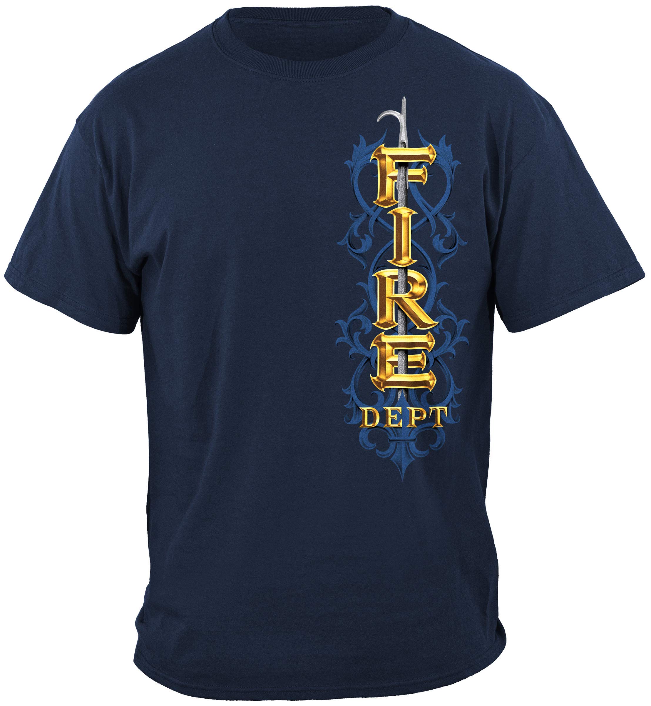 Erazor Bits Firefighter T-Shirt - Honor, Sacrifice & Brotherhood - Comfortable Cotton Tee for Firefighters, EMS, First Responders - Perfect for Work, Training & Casual Wear