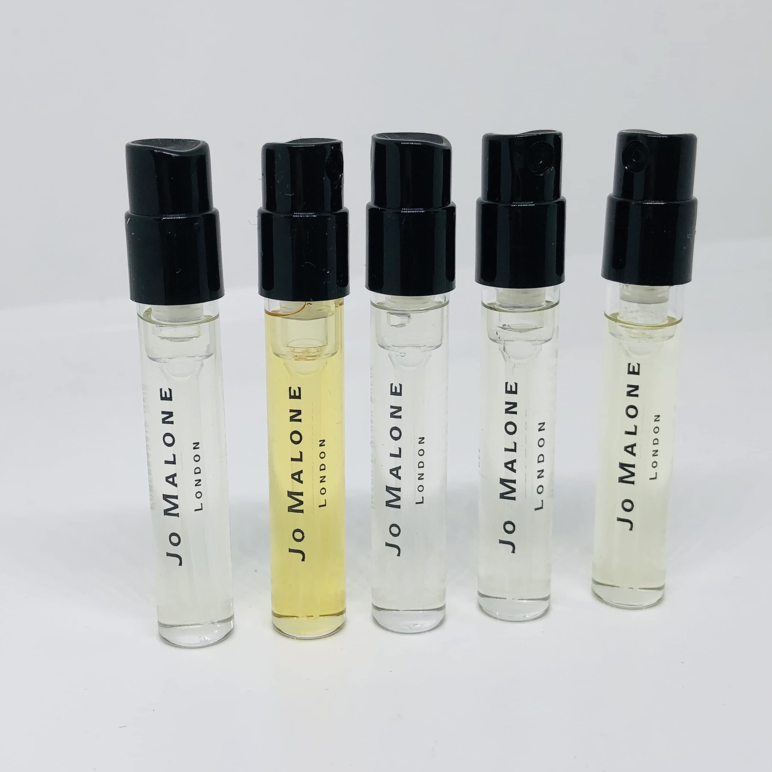 Jo Malone London Fragrance Sample Set - 5 Different Scents (0.05oz/1.5ml Each) | Luxury Perfume Vials for Travel, Gifting & Scent Discovery