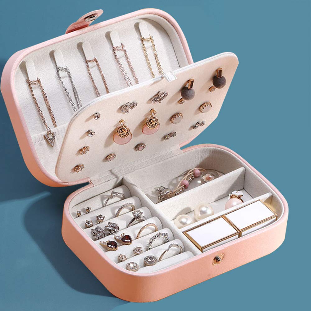 CREATOR Jewelry Box - Premium Small Jewelry Storage Organizer for Necklaces, Earrings & Rings | Travel Jewelry Case for Women & Girls | Perfect for Travel, Gifts & Home Decor