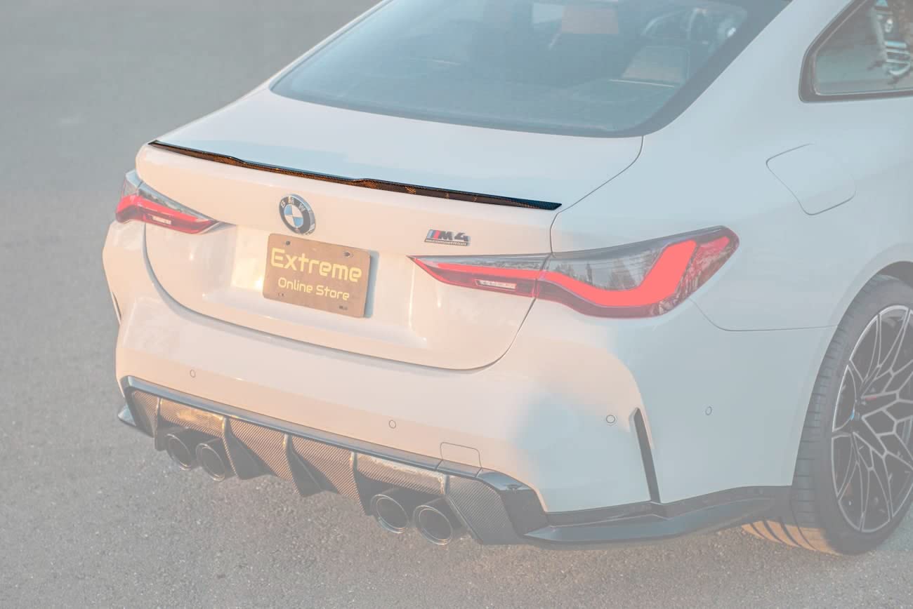 2021-Present BMW G22 4-Series & G82 M4 Carbon Fiber Trunk Spoiler - OEM Style Rear Wing for Enhanced Aerodynamics & Sporty Look | Perfect for Track Days & Car Shows