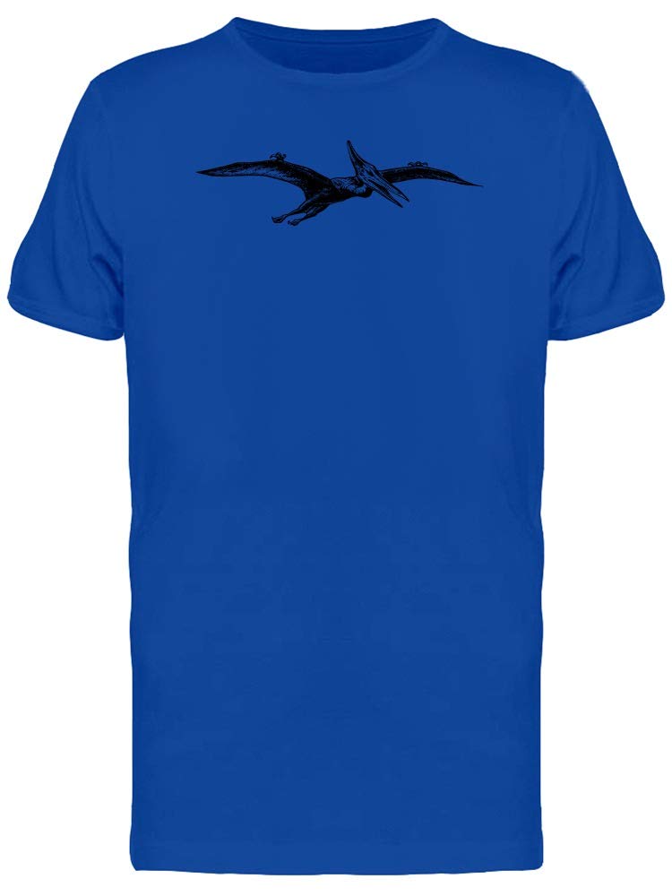Men's Pterodactyl Ink Sketch T-Shirt - Dinosaur Graphic Tee for Casual Wear & Jurassic Theme Parties