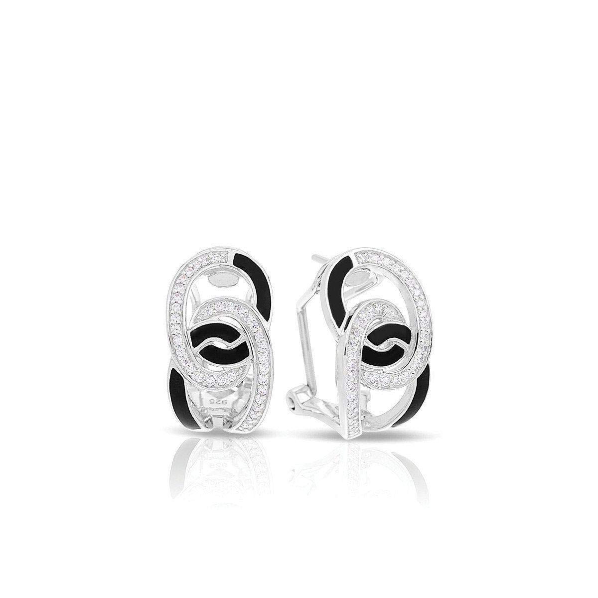 Belle Etoile Evermore Black Earrings - Elegant Dangle Earrings for Women, Perfect for Parties, Weddings & Evening Events