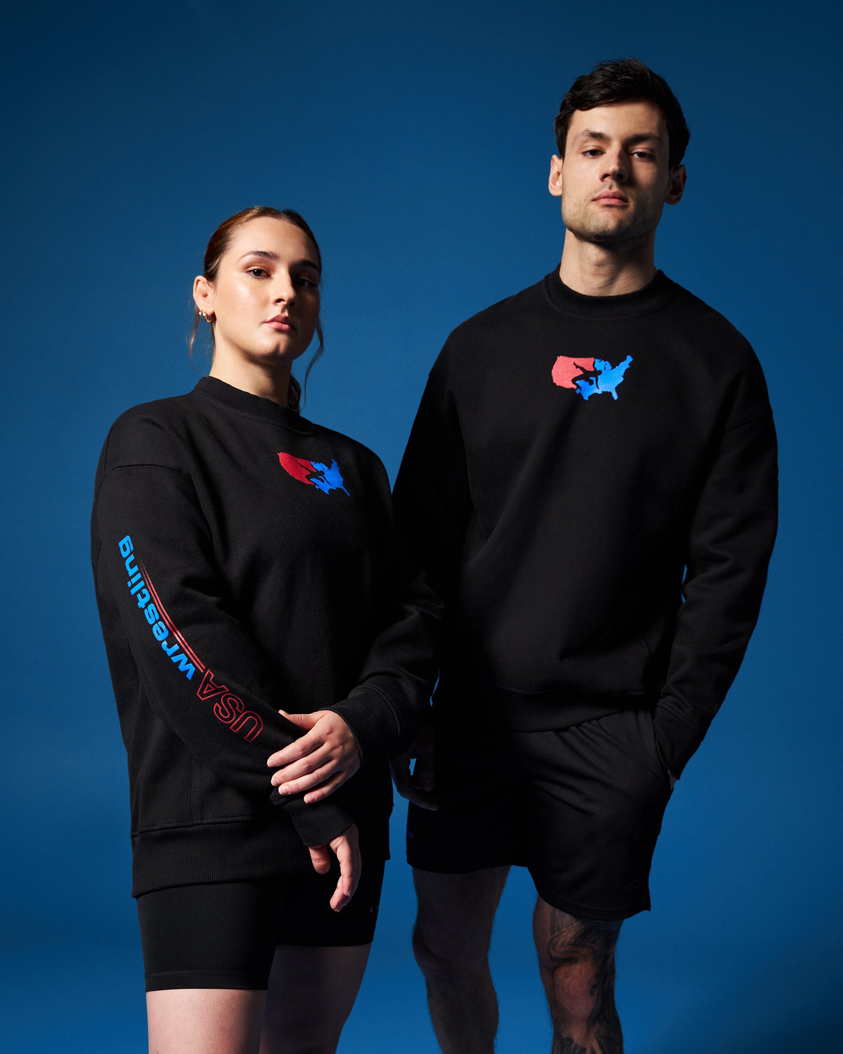 Vintage Titan Heavyweight Wrestling Crewneck Sweatshirt - USA Wrestling Apparel for Men - Perfect for Training, Gyms & Casual Wear