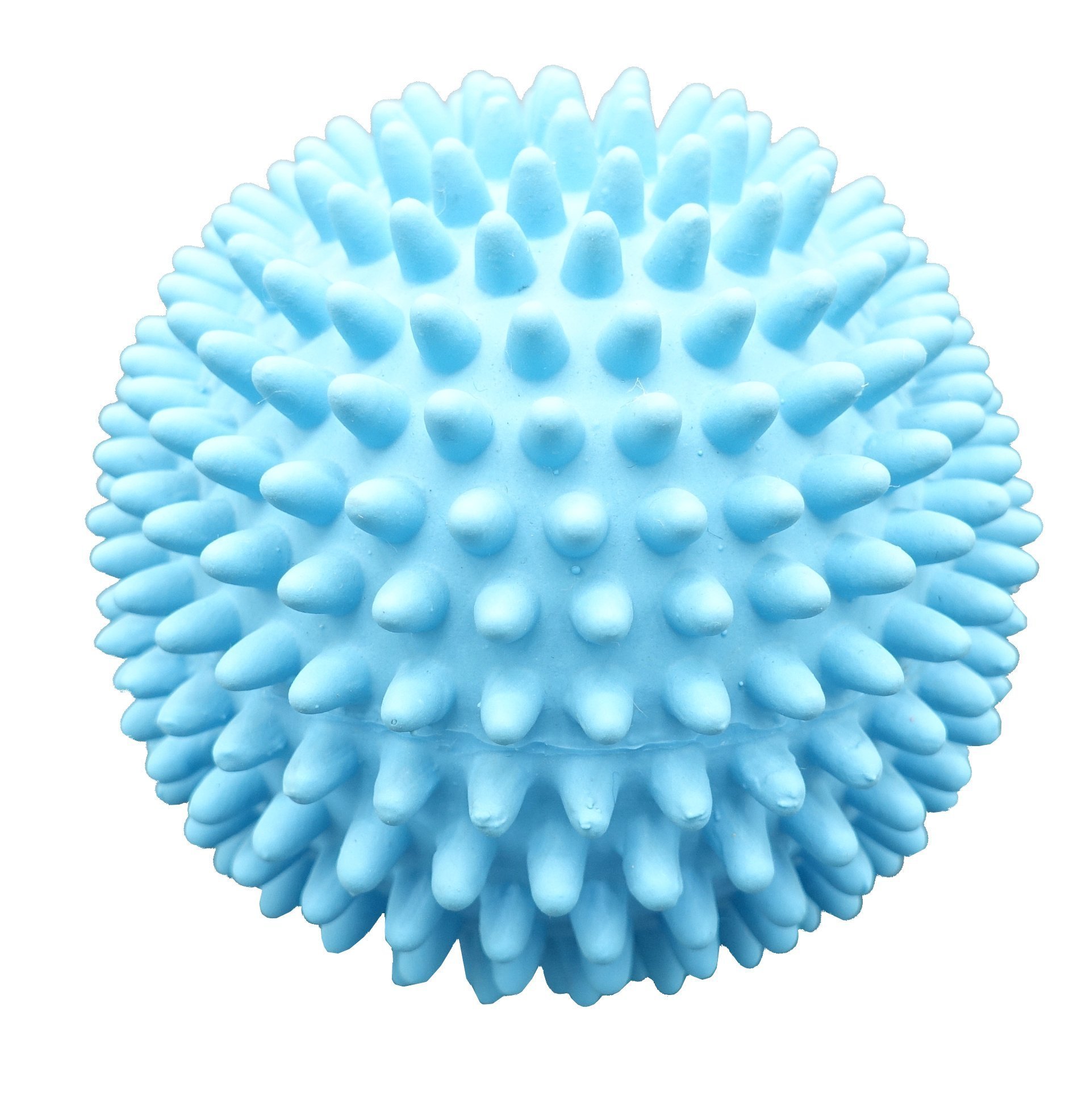 Durable Latex Spiky Ball Dog Toy - Blue Chew Toy for Aggressive Chewers, Interactive Play & Teeth Cleaning - Perfect for Indoor & Outdoor Fun
