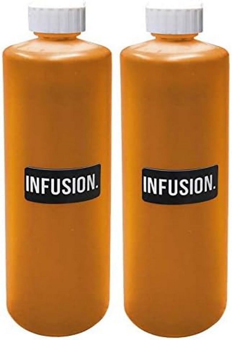 Infusion Stamp Ink Refill - 16oz Yellow Ink (2-Pack) for Rubber Stamps, DIY Crafts & Scrapbooking