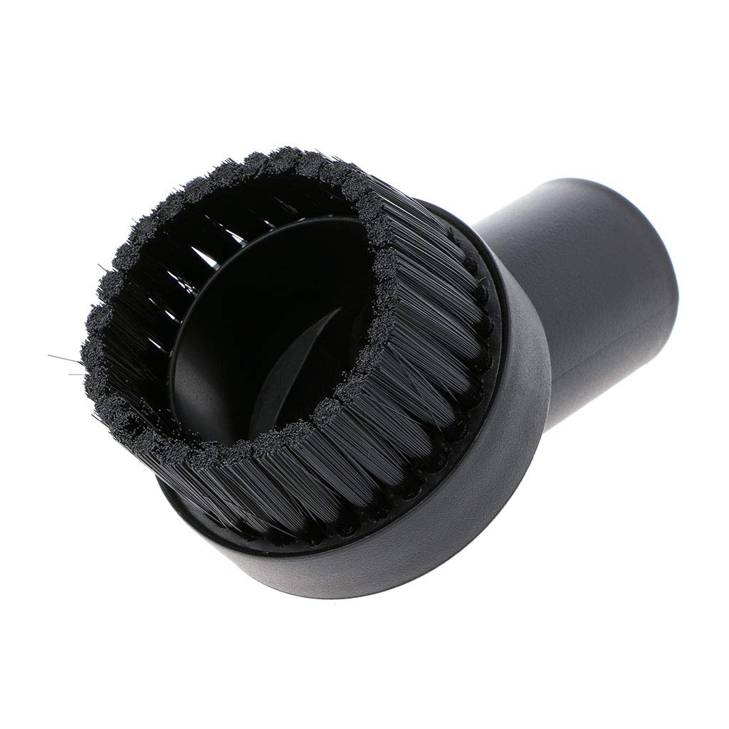 32mm Horse Hair Round Dusting Brush - Premium Vacuum Cleaner Attachment for Hard Floors, Furniture & Tight Spaces - Ideal for Home Cleaning & Dusting