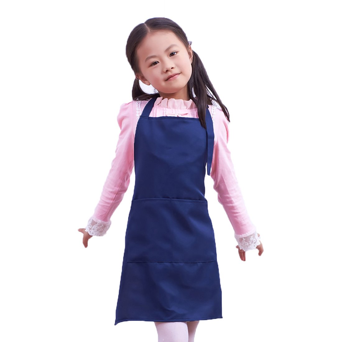 Kids Artist Apron with Pockets - Waterproof Painting Smock for Children, Creative Art & Kitchen Cooking Apron for Toddlers - Perfect for Art Class, Baking & DIY Crafts