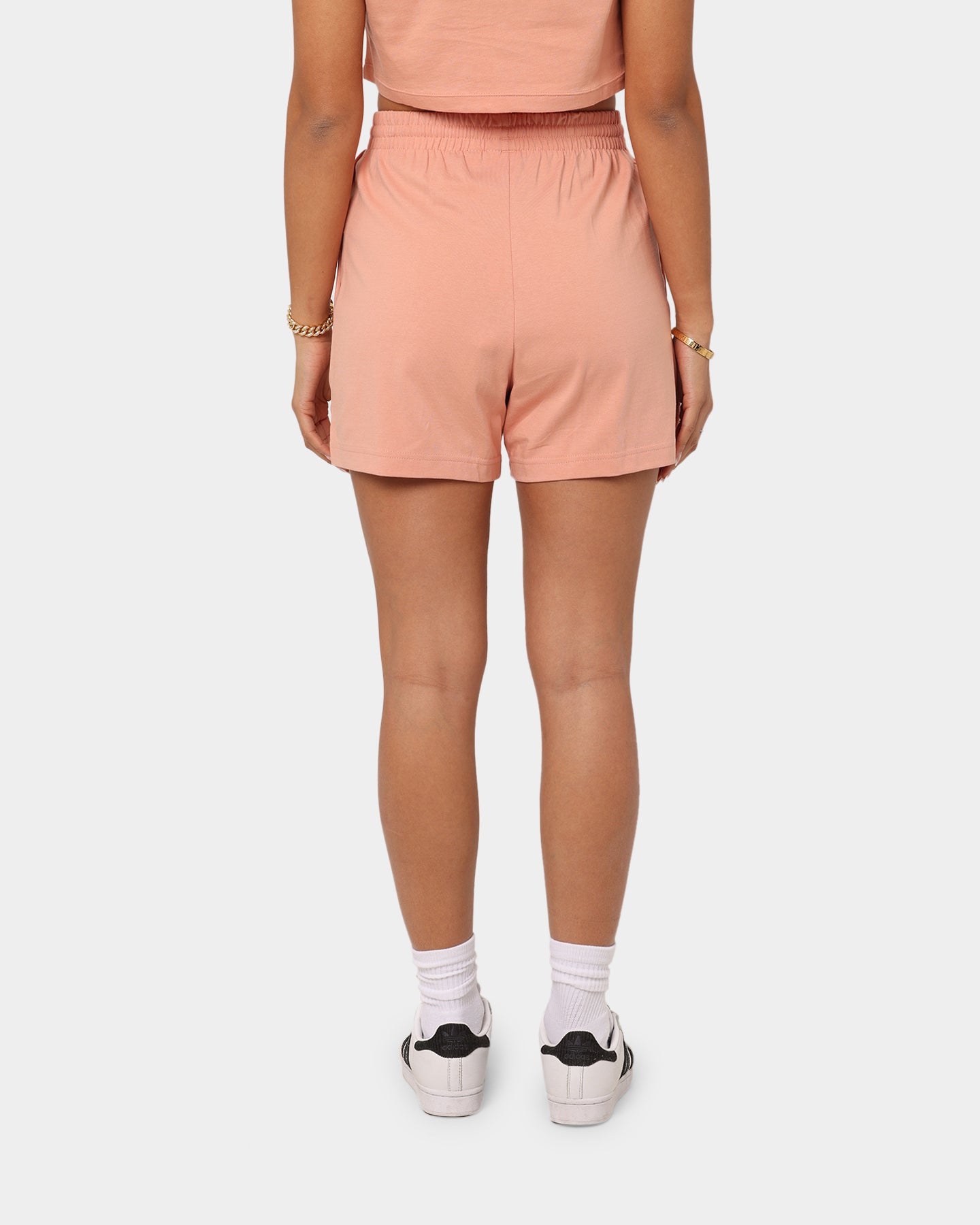 Adidas Women's Adicolour Essentials Shorts - Blush Pink Athletic Shorts for Running, Yoga & Gym - Comfortable & Stylish Workout Shorts