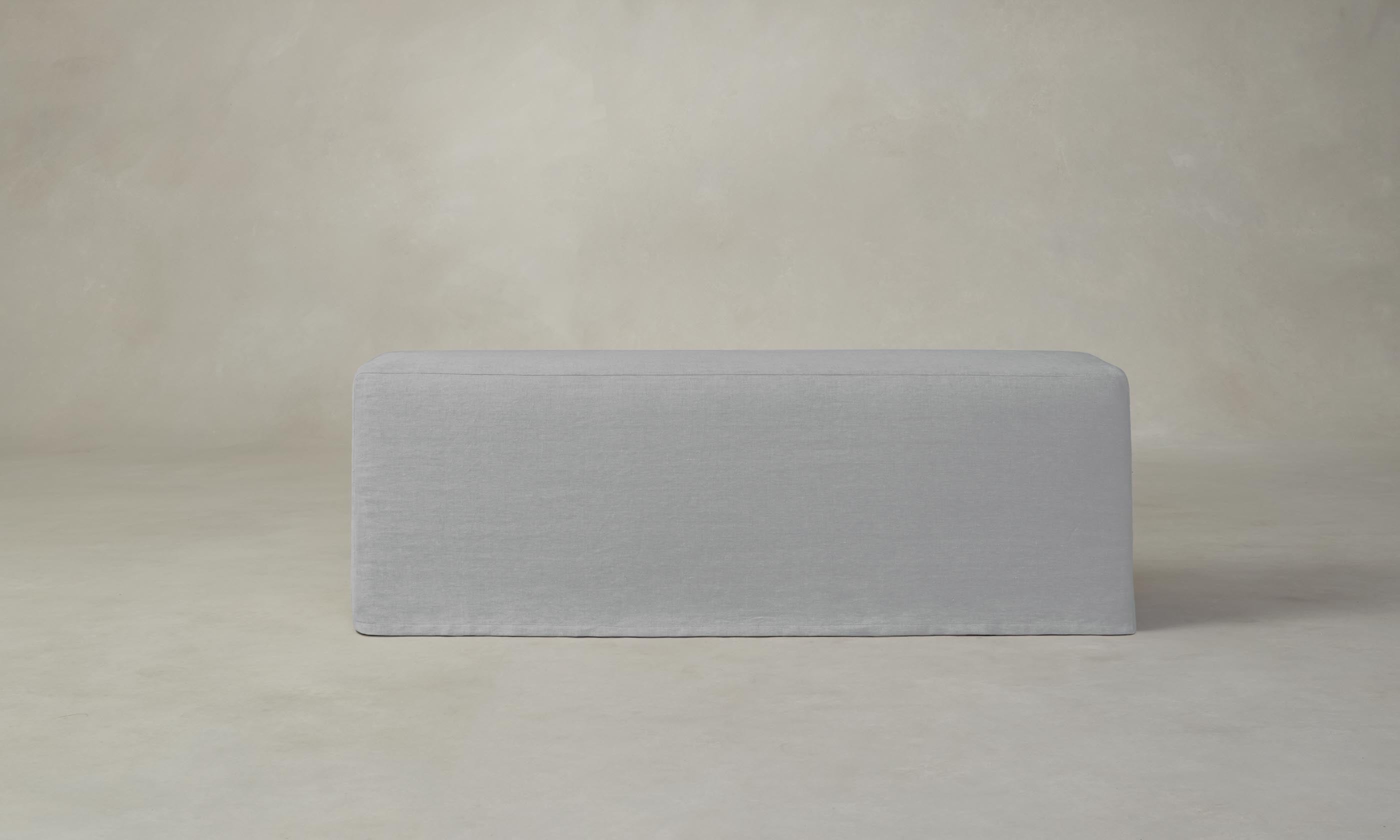 Premium Performance Linen Weave Cloud Dining Bench - Modern Kitchen & Dining Room Seating for Home & Restaurant Use