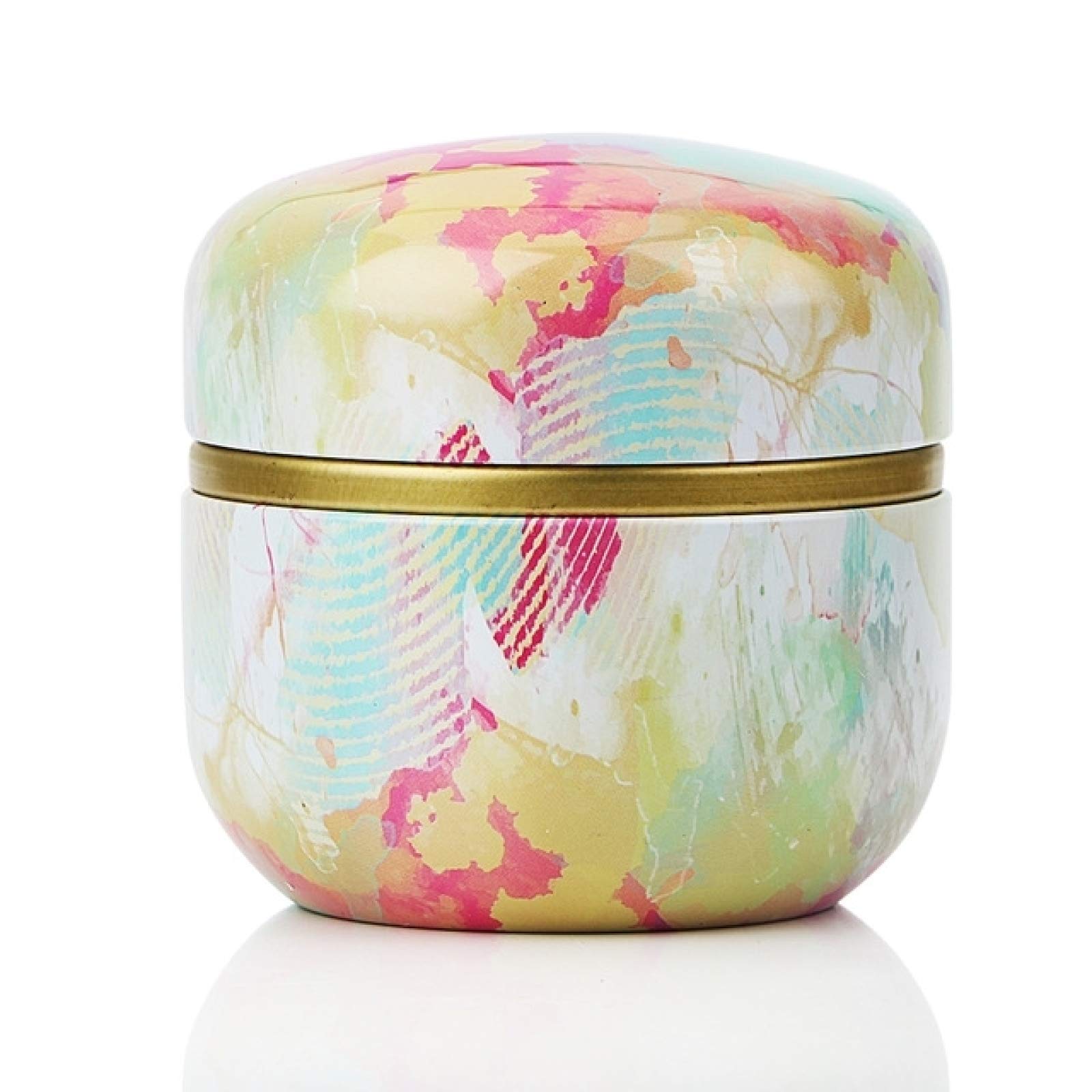 Pblengraws Colorful Clouds Tea Tin Storage - Airtight Metal Tea Box, Matcha Container, Coffee Powder Organizer & Multifunctional Storage Can for Kitchen, Pantry & Office Use