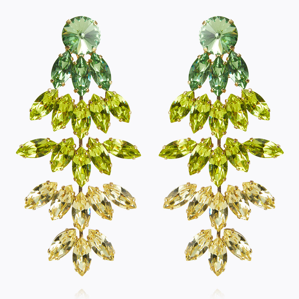 Bonnie Earrings - Lime Green Dangle Earrings for Women | Trendy Fashion Jewelry for Parties, Weddings & Everyday Wear