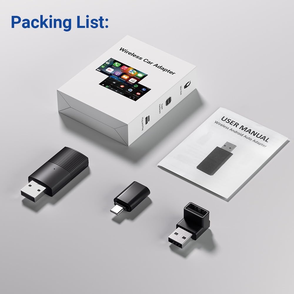 Wireless CarPlay Adapter for iPhone - Convert Wired to Wireless CarPlay Instantly - Mini USB C CarPlay Dongle Compatible with iOS 10+ - Perfect for Commuting, Road Trips & Hands-Free Driving