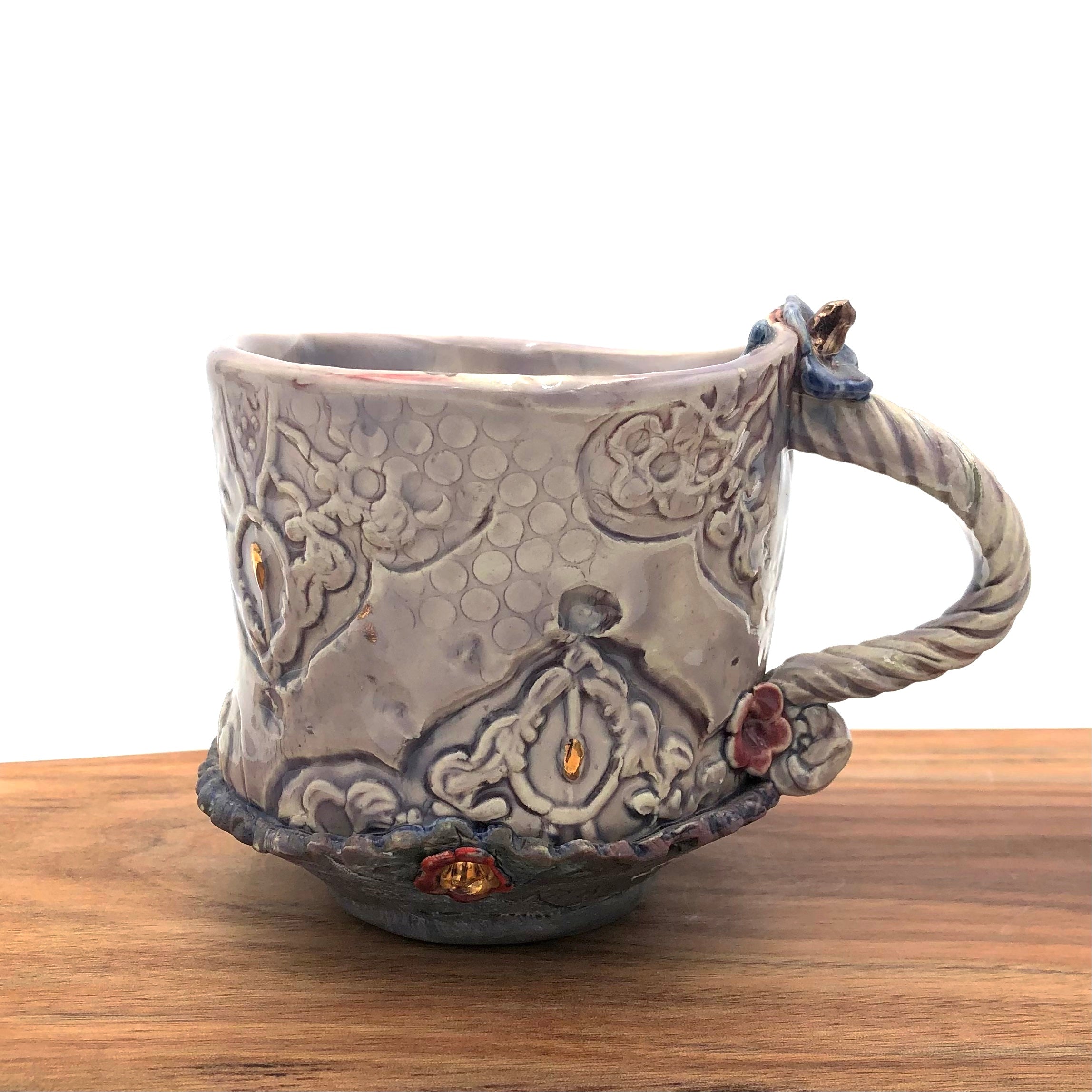 Susan Speck Tea Cup - Elegant Ceramic Tea Cup with Floral Design - Perfect for Afternoon Tea, Gifts, and Home Decor