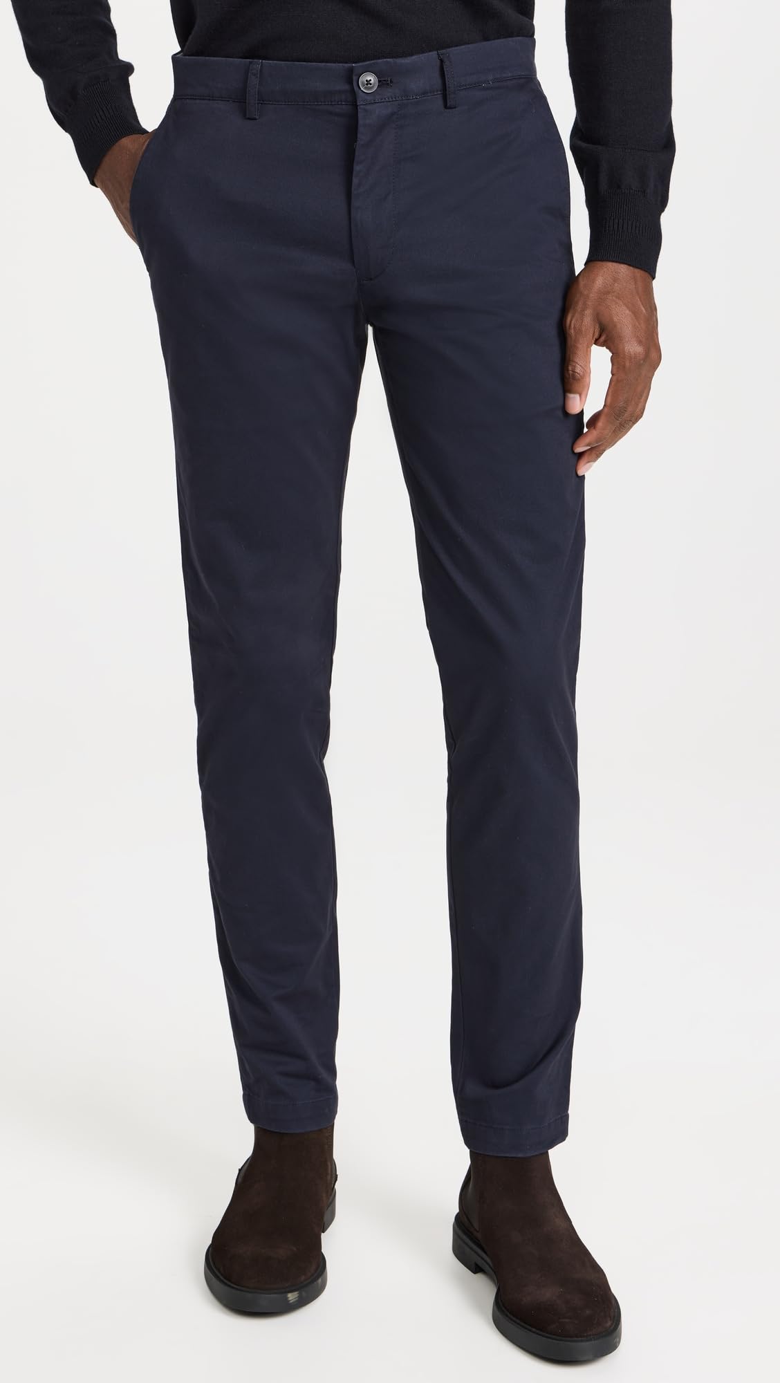 Club Monaco Men's Connor Chino Pants - Slim Fit Stretch Comfort Casual & Dress Pants for Office, Business, and Everyday Wear