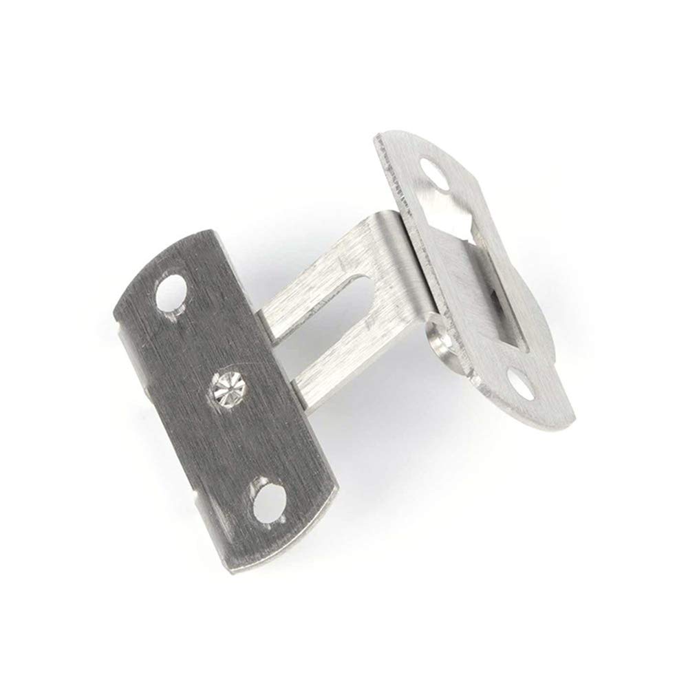 3 Inch 90 Degree Right Angle Door Latch Hasp Safety Sliding Lock for Windows, Doors, Cabinets, and Gates - Pack of 2