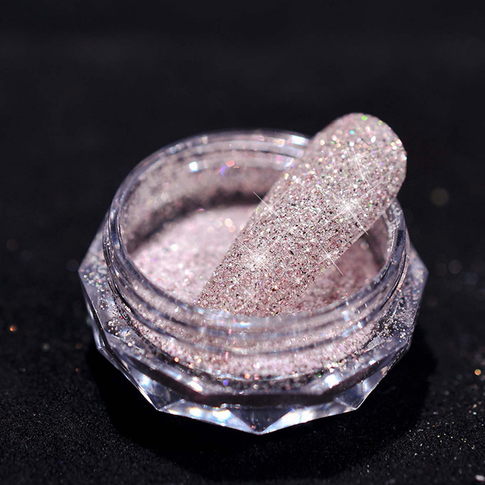 Brussel 1 Box Nail Glitter Powder - Shiny Crystal Sparkles for Manicure & Nail Art | Dipping Powder for Professional Salon & Home Nail Designs (Color #6)
