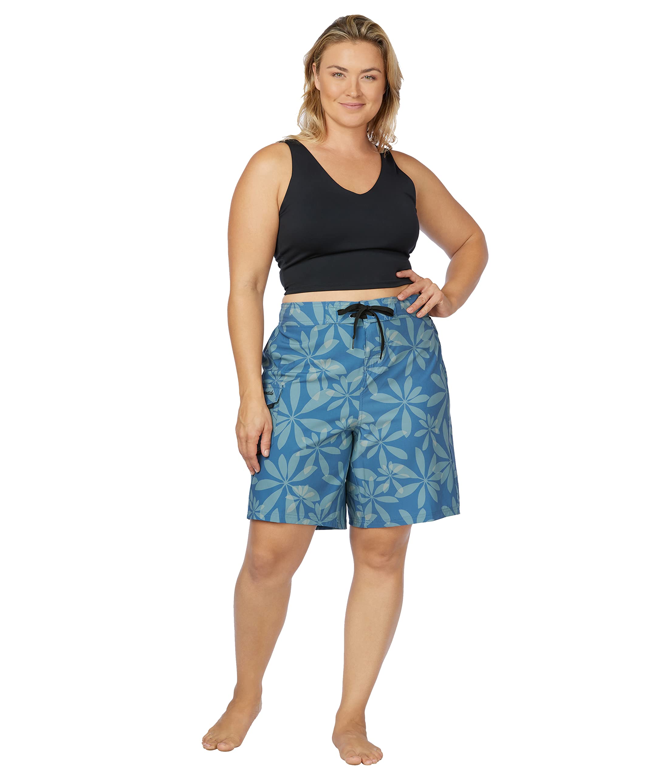 Women's Plus Size Swim Shorts - Maui Board Shorts for Swimming, Beach & Water Sports | Comfortable & Stylish Bathing Suit for Women