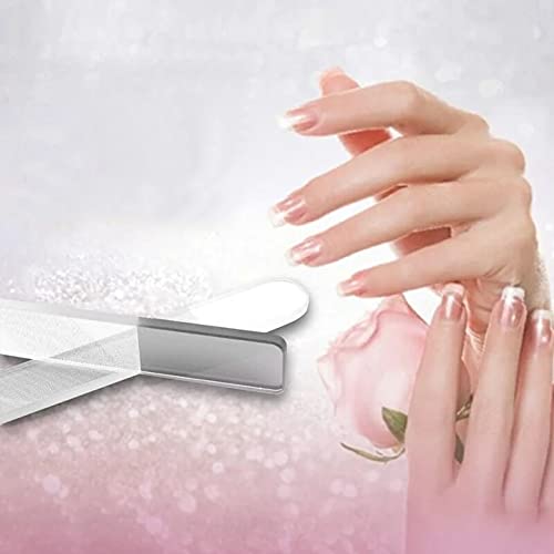 Premium Nano Glass Nail File - Crystal Nail Buffer & Shine Polisher for Natural Nails (Transparent, Pack of 1) | Perfect for Salon, Home Manicures & Travel Nail Care