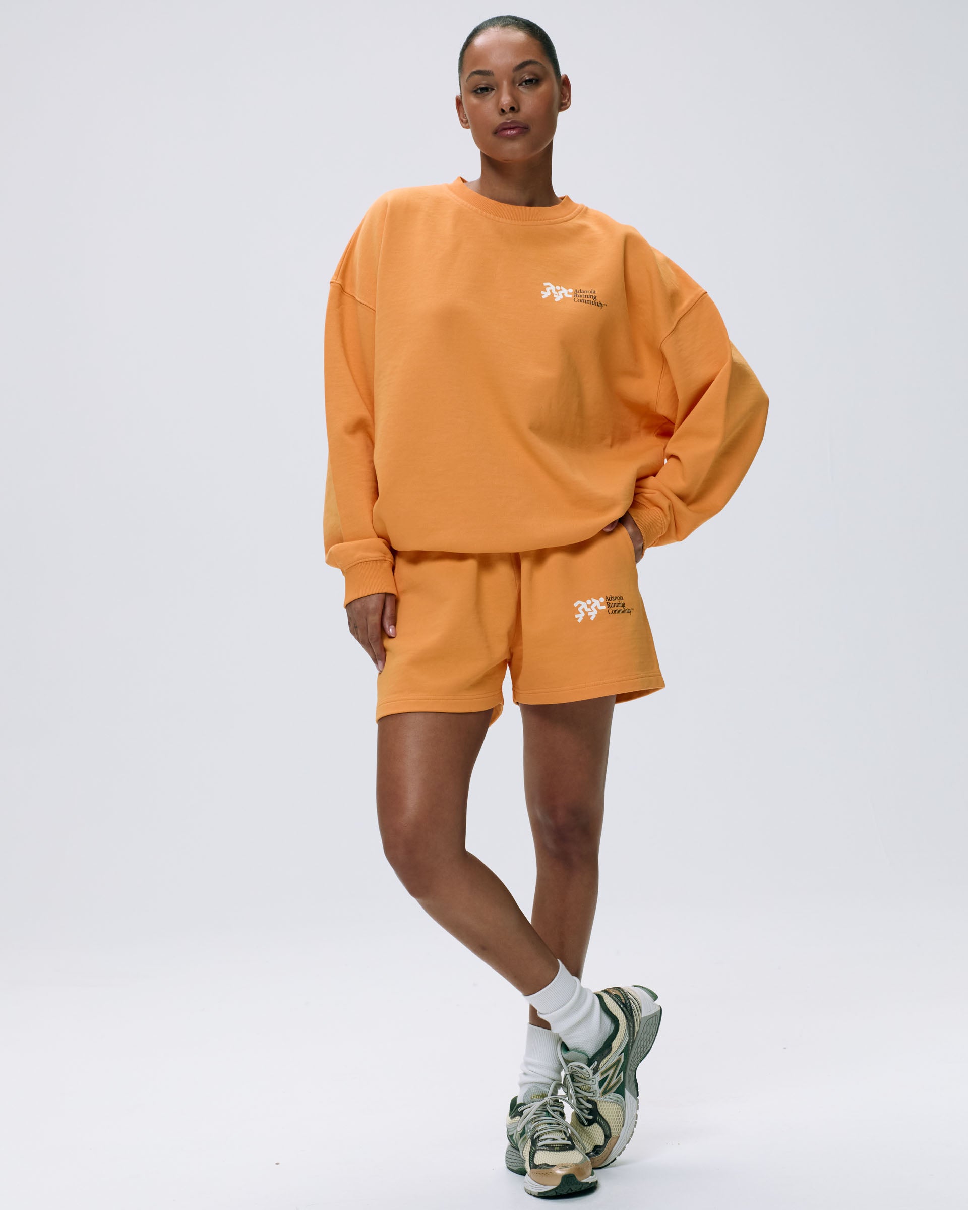 Breathable Distance Sweat Shorts for Men & Women - Mango Orange Color | Perfect for Running, Gym Workouts & Outdoor Sports