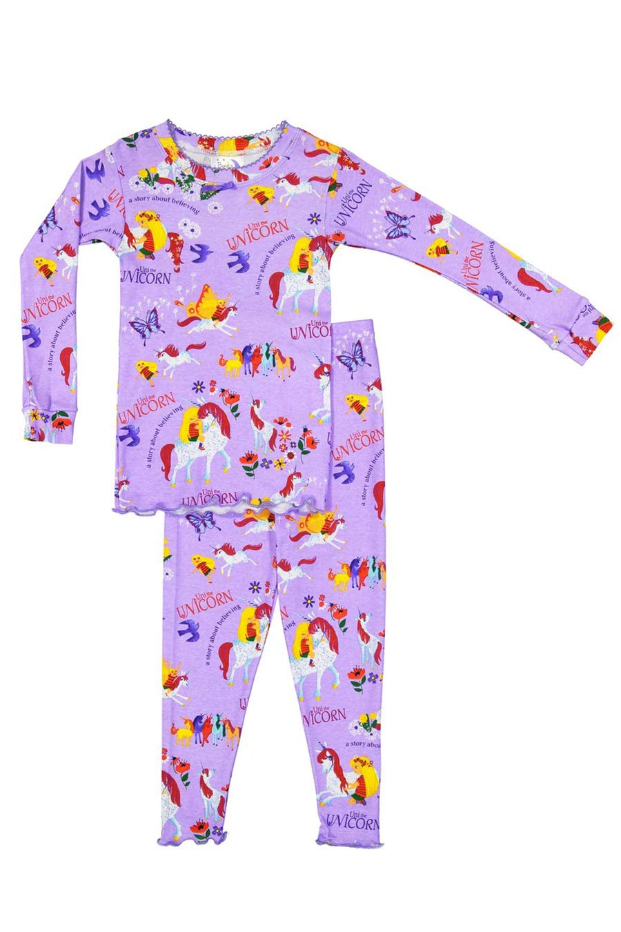 Books to Bed Uni The Unicorn Pajama & Book Set for Kids - Magical Bedtime Story & Comfortable Sleepwear Gift Set for Girls