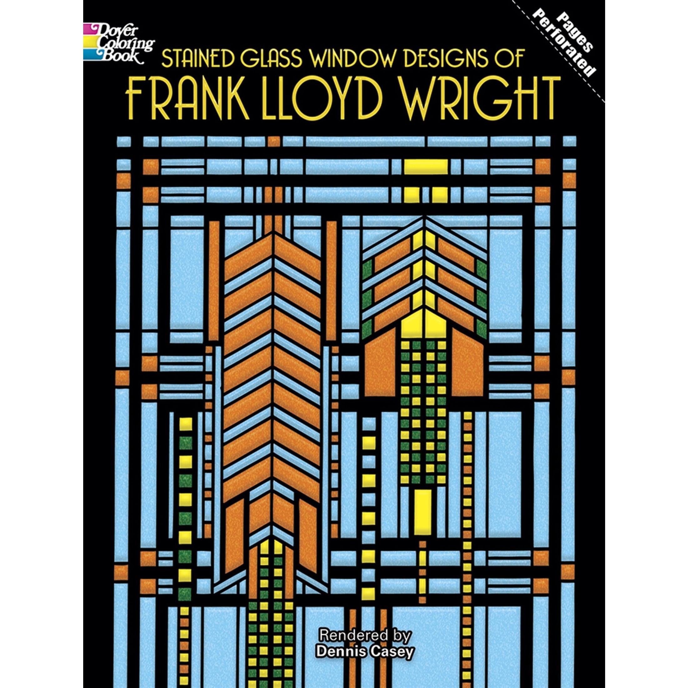Frank Lloyd Wright Stained Glass Window Designs - Authentic Art Deco & Prairie Style for Home Decor & Church Windows