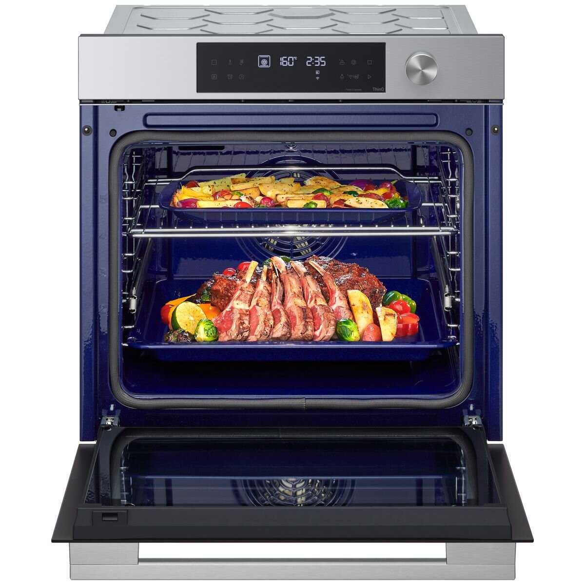 LG 60cm InstaView Series 7 Pyrolytic Self-Cleaning Oven with Stainless Steel Design - BO607G1S4 - Perfect for Modern Kitchens, Baking, Roasting & Family Cooking