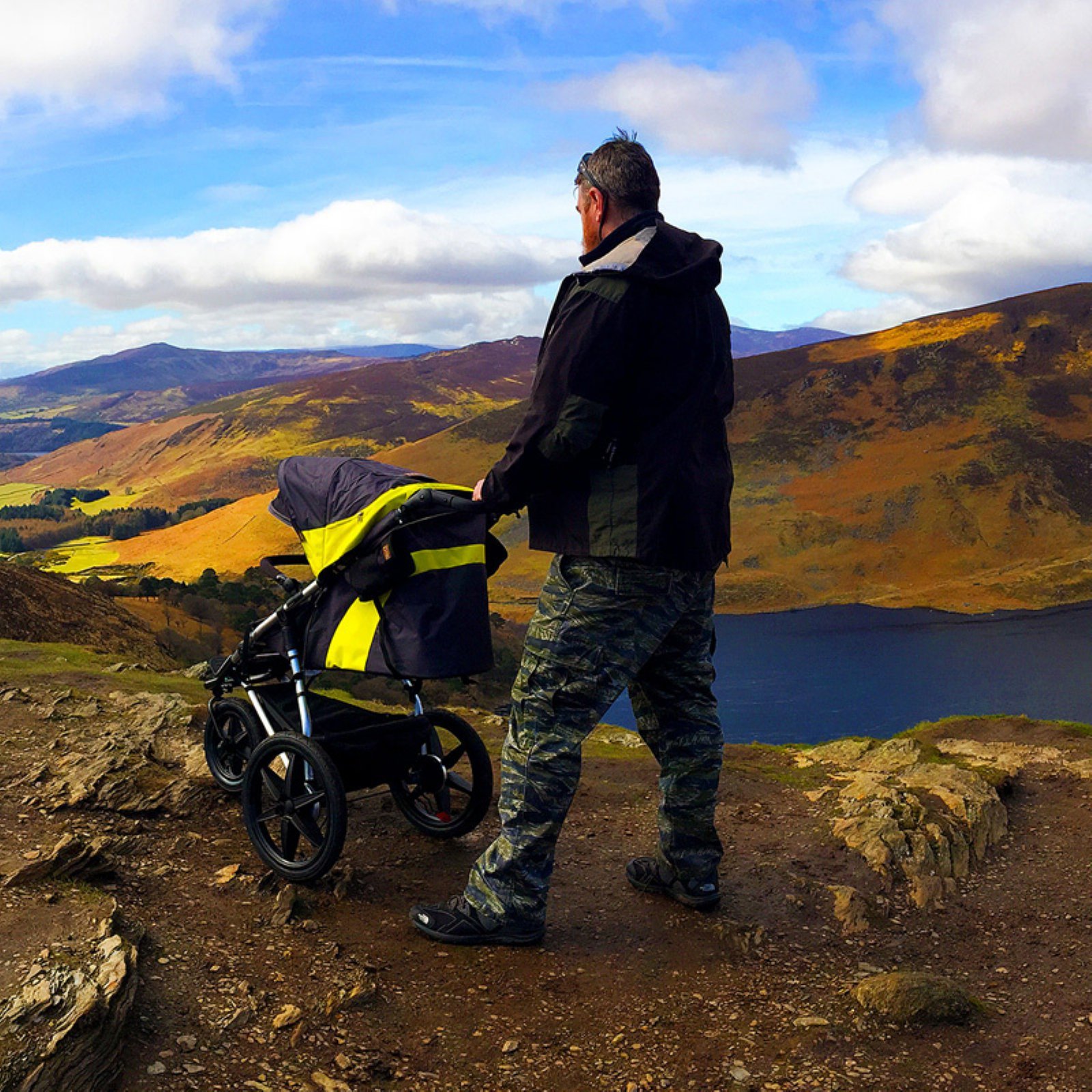 Mountain Buggy Terrain Premium All-Terrain Jogging Stroller for Running & Hiking - Lightweight, Durable Graphite Frame - Perfect for Outdoor Adventures & Active Parents