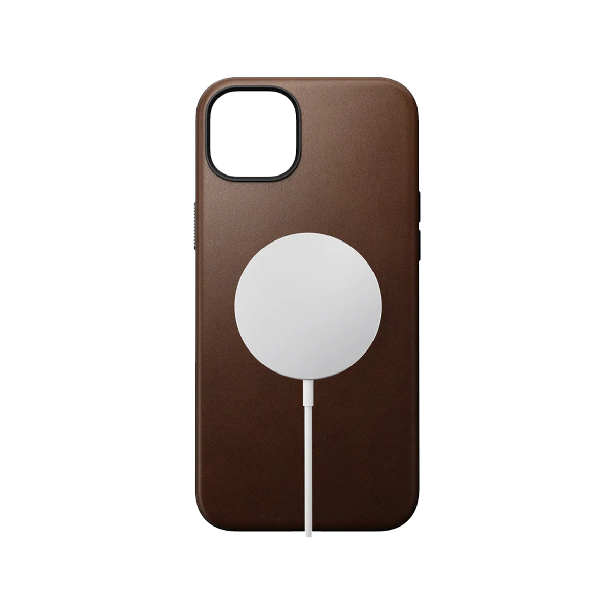 Premium Genuine Leather iPhone 15 Plus Case - Slim Protective Brown Cover with RFID Blocking | Perfect for Business Professionals & Everyday Use