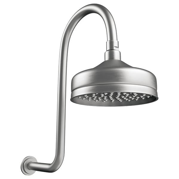 Fienza 411138BN Lillian Wall Mount Shower Arm Set in Brushed Nickel - Perfect for Bathroom Renovation & Modern Home Upgrade