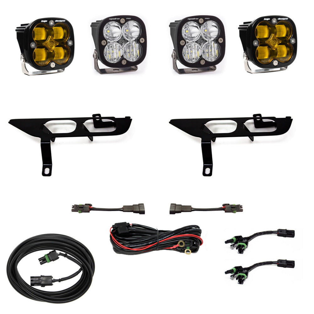 2021-2023 Ford F150 Baja Designs Squadron Pro LED Fog Light Pocket Kit - Off-Road Lighting Upgrade for Enhanced Visibility
