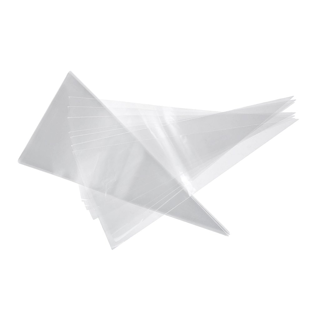50 Clear Cone Sweet Gift Bags - Party Favor Bags for Candy, Treats & Small Gifts - Perfect for Weddings, Baby Showers & Birthday Party Decorations