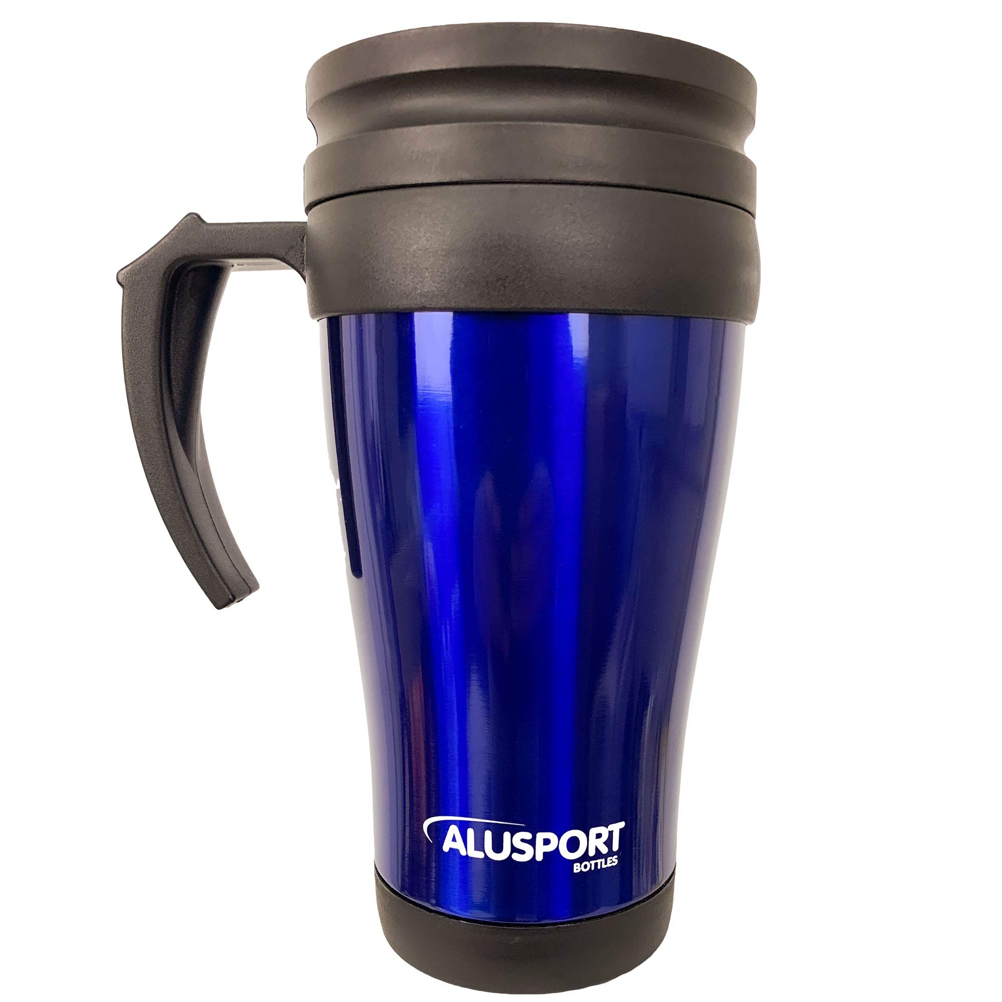 Alusport BCN Stainless Steel Insulated Travel Mug for Men - Keeps Drinks Hot or Cold for Hours - Perfect for Commuting, Camping & Outdoor Adventures