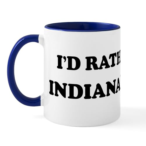 White/Navy Inside - Rather Be In Indianapolis Mug
