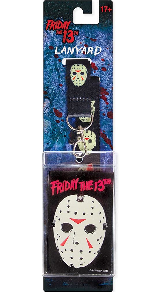 Friday the 13th Jason Mask Lanyard - Reversible with Breakaway Clip for Work & Events