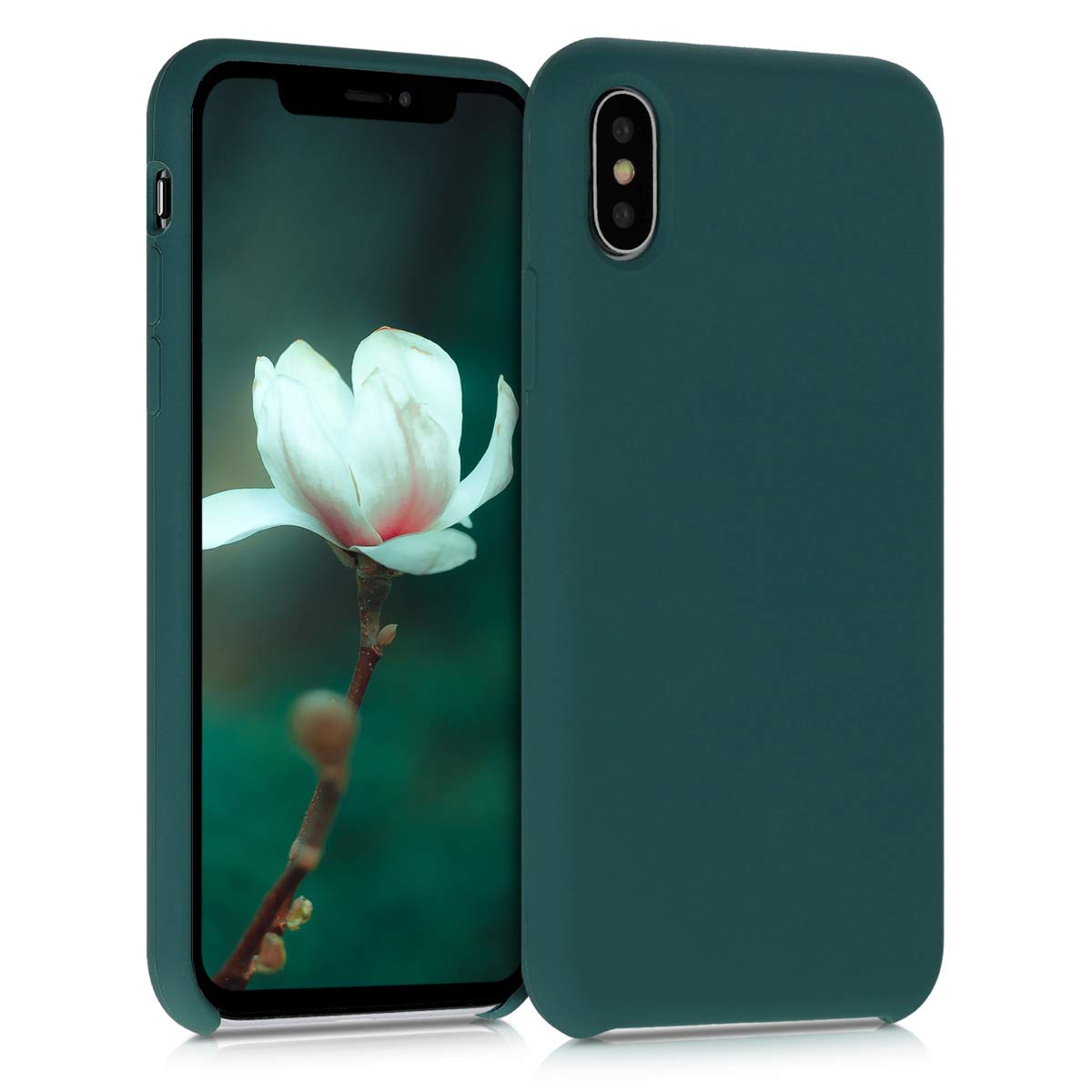kwmobile TPU Silicone Phone Case for Apple iPhone X - Soft Protective Cover in Turquoise Green | Perfect for Everyday Use, Work & Travel Protection