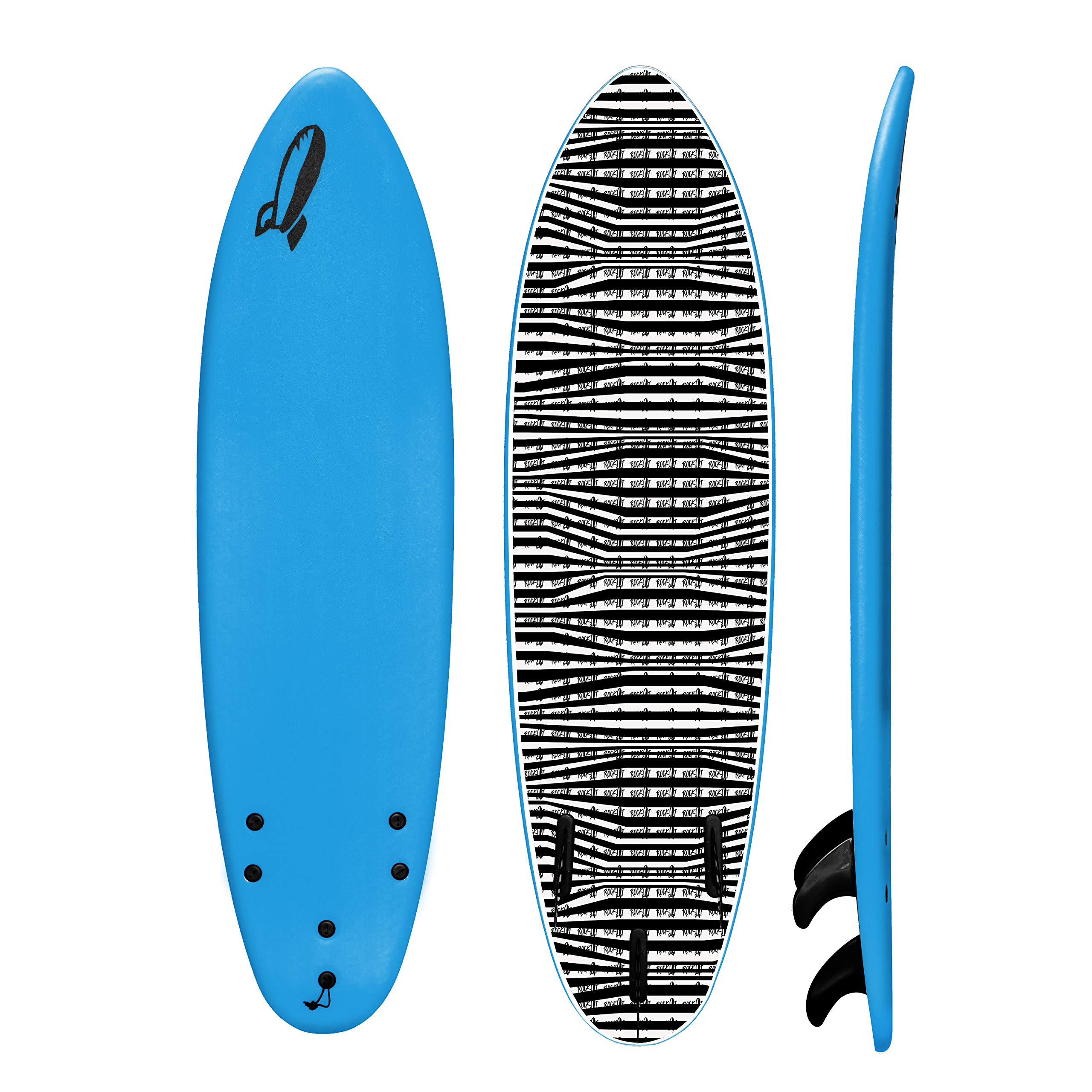 6' Baby Jesus Surfboard for Kids - Soft Top Foamie Beginner Surfboard - Perfect for Beach, Pool & Wave Riding Fun