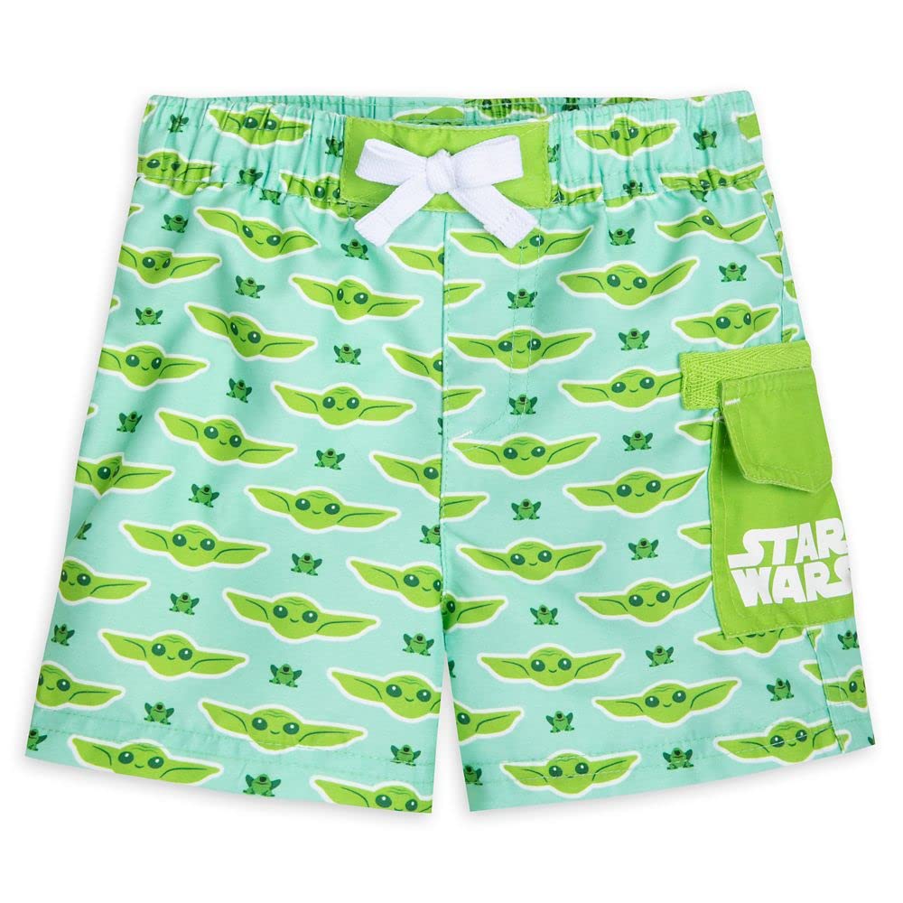 Star Wars The Mandalorian Baby Swim Trunks - The Child Swimwear for Boys & Girls - Perfect for Pool, Beach & Summer Water Play